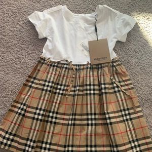 Burberry Girls Size 4 Dress Brand New with Tags